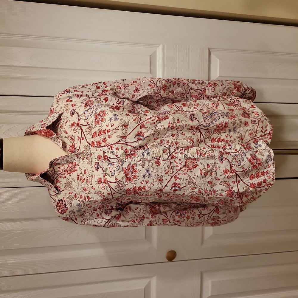 Pink Floral Button Up Shirt